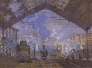 Claude Monet Gare Saint-Lazare oil